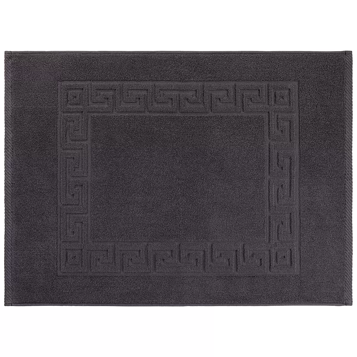Badteppich Mäander Schwarz