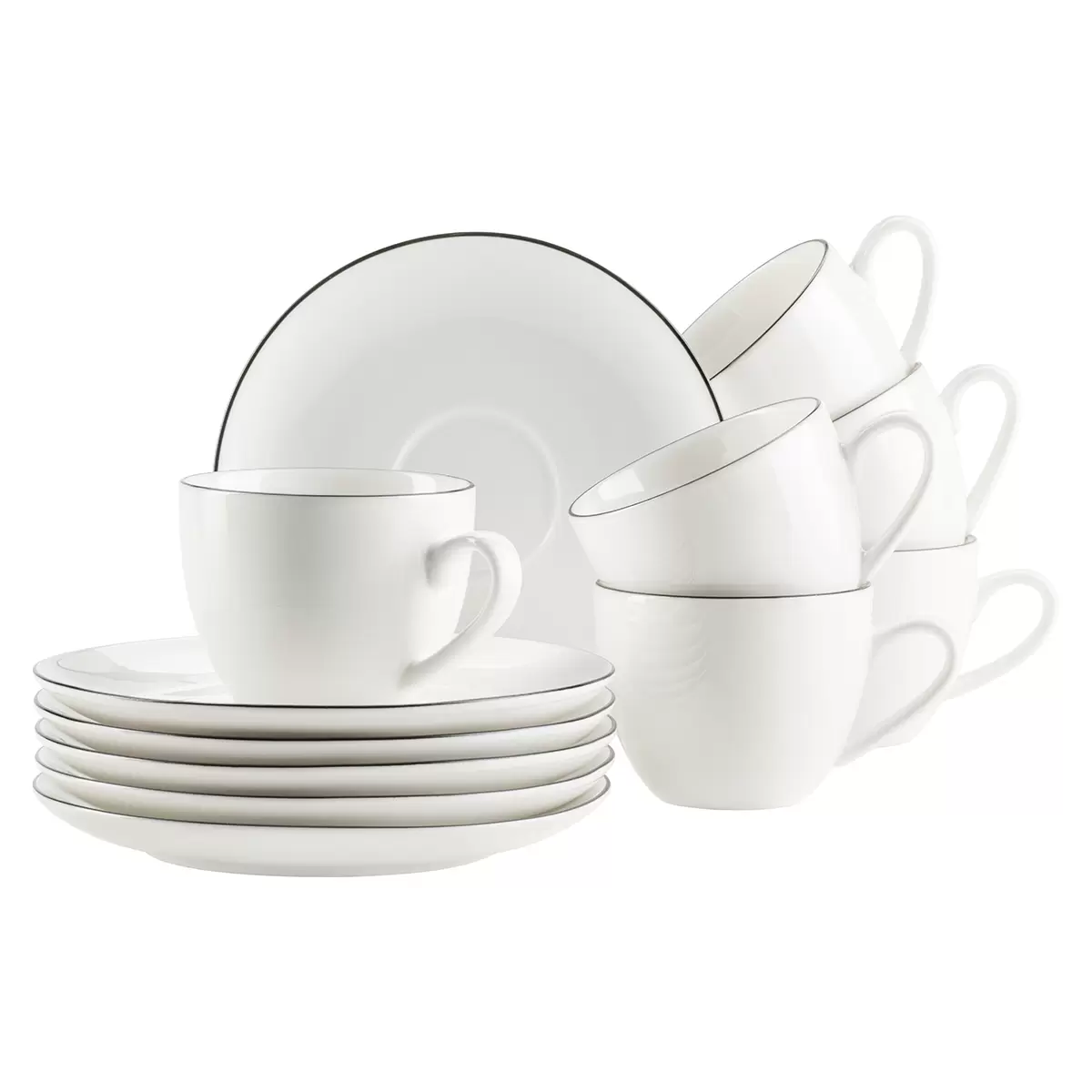 Espressotassen 6tlg. Felise weiss