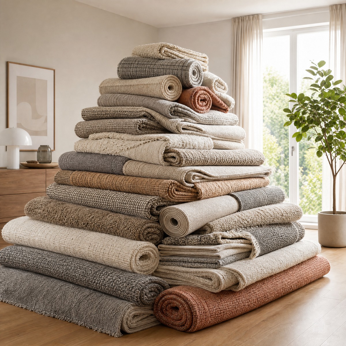 Teppich fürs Wohnzimmer, Esszimmer und Schlafzimmer: Welche Grösse passt wirklich?