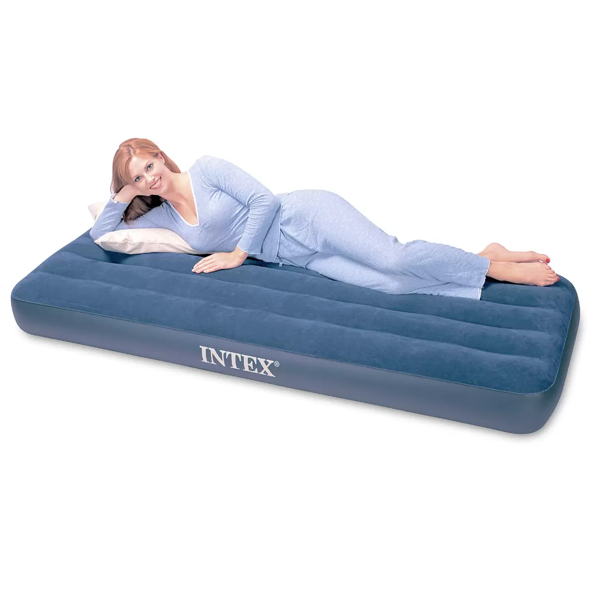 Intex 64758 - Materasso Gonfiabile Dura-Beam Classic Downy Piazza E Mezza 137x203x25 Cm 84159481