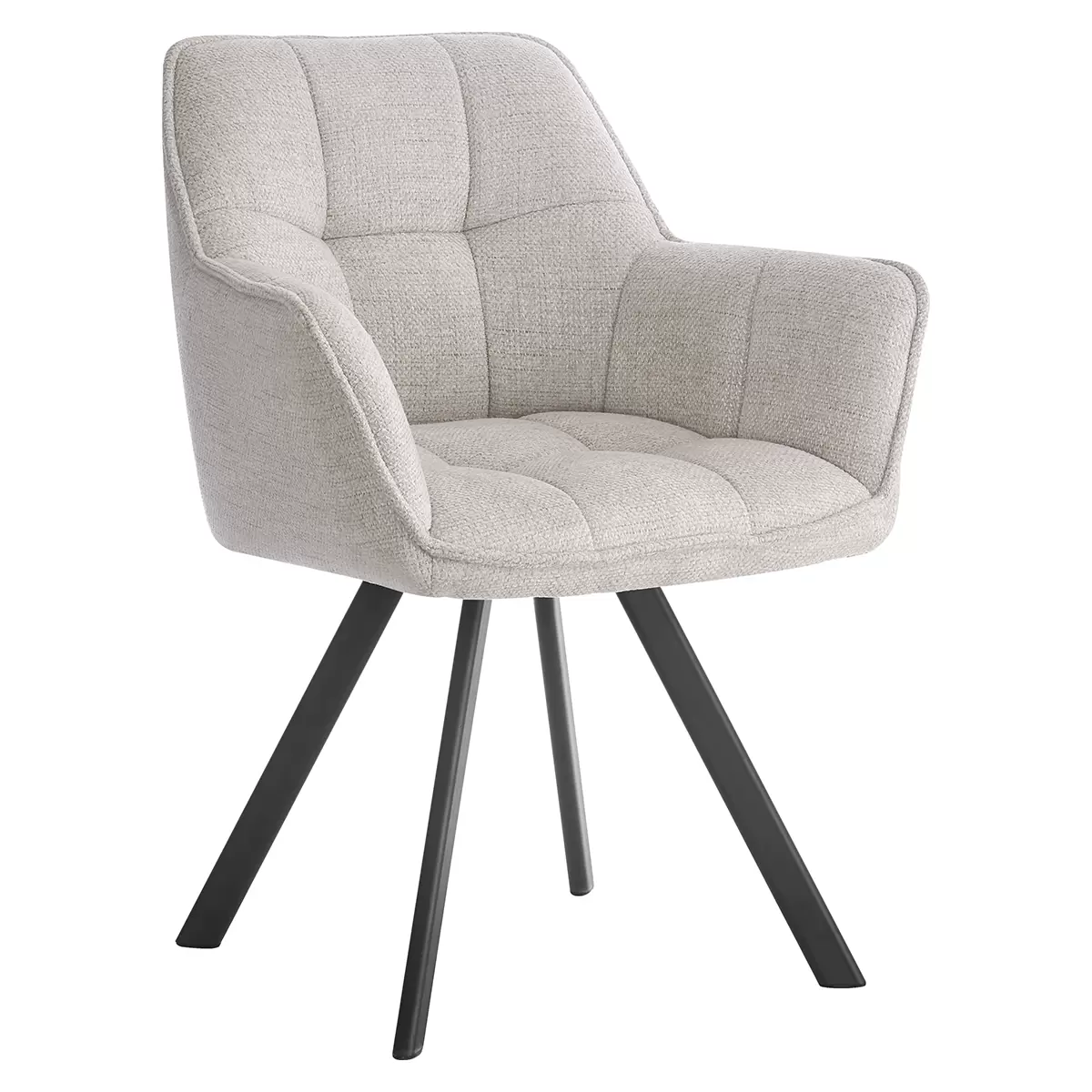 Sedia Romi beige, nero