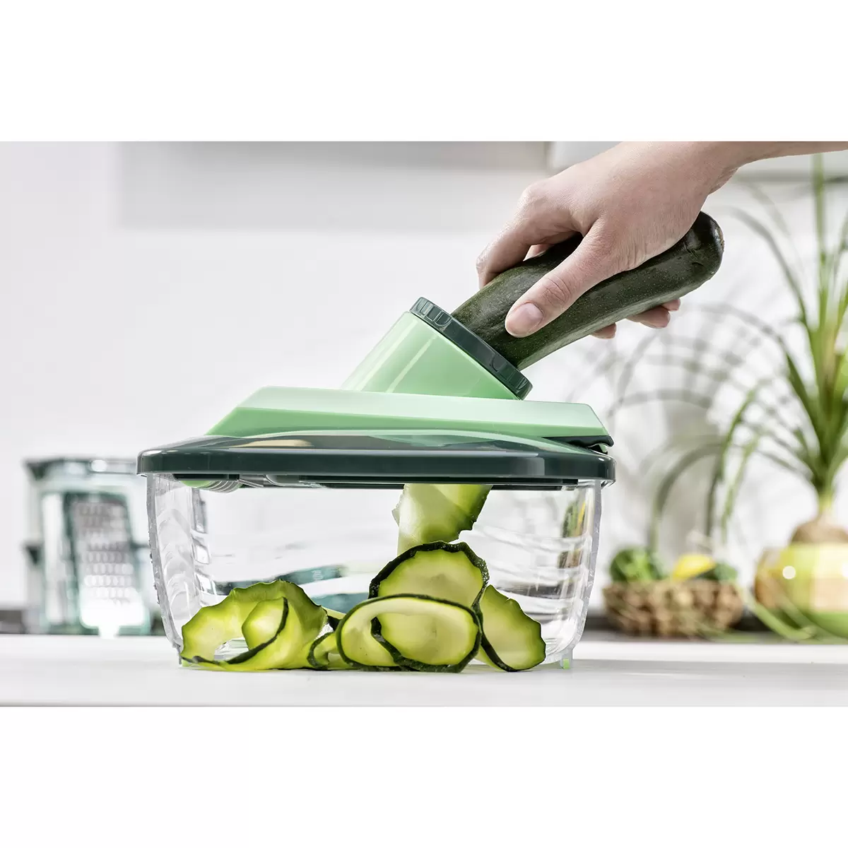 Nicer Dicer Chef Set Genius grün,transparent