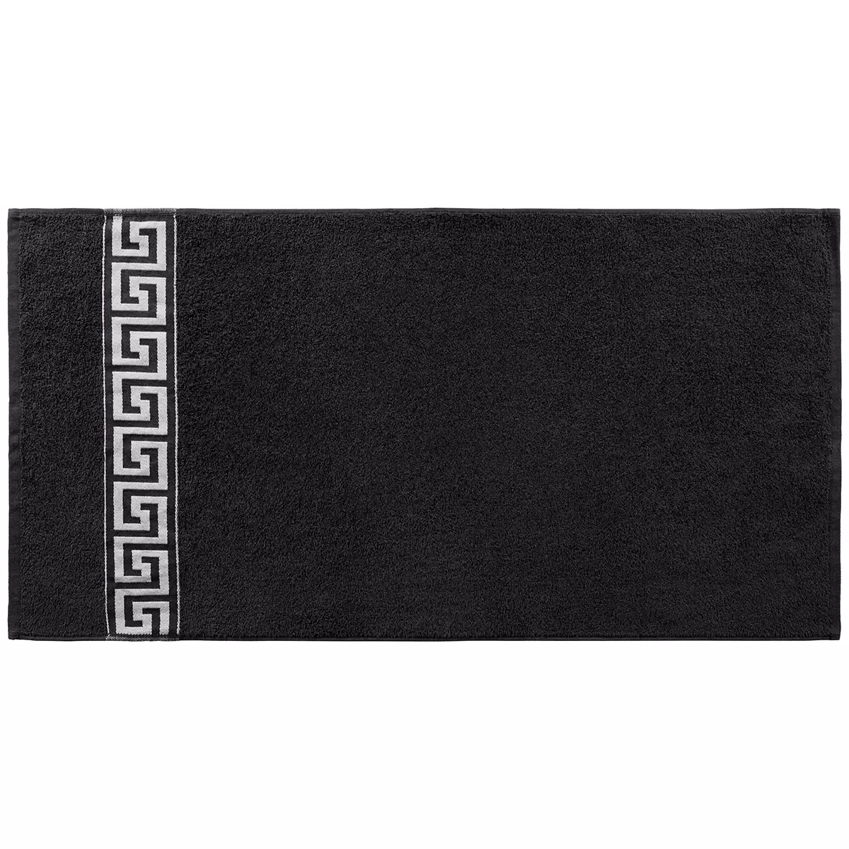 Handtuch Mäander Schwarz