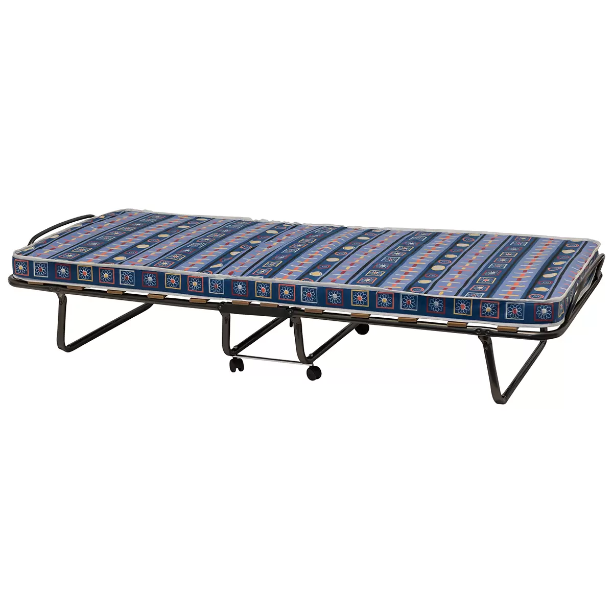 Letto in metallo materasso A:10 cm struttura acciaio per bambini nero 90x200 cm | Leroy Merlin