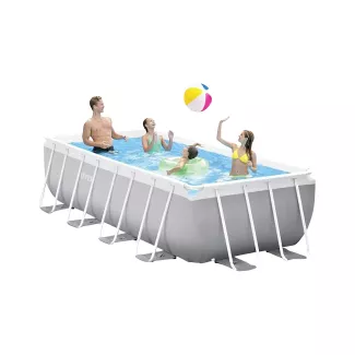 Piscina rettangolare con telaio a prisma