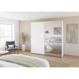 Armoire à portes coulissantes suspendues 2 rangées