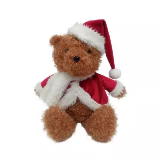 Dekobär mit Weihnachtsmütze