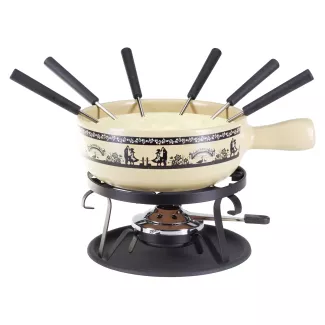 Service à fondue au fromage