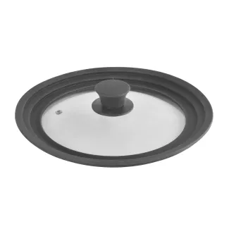 Glasdeckel mit Silikonrad