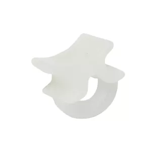 Gancetto scorrevole per tende con occhiello a croce