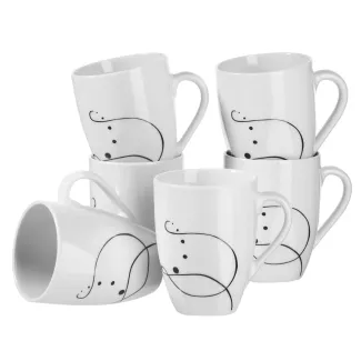 Set di 6 tazze da caffè
