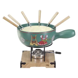Service à fondue au fromage « Folklore »