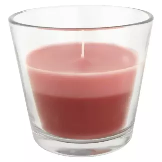 Candela in un bicchiere