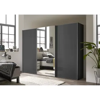 Armoire à portes coulissantes suspendues 3 portes.