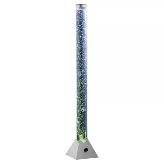 Colonne d'eau à bulles couleur titane