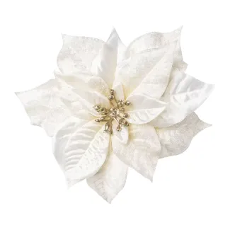 Pointsetienblüte mit Clip