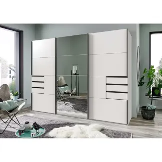 Armoire à portes coulissantes suspendues 3 portes.