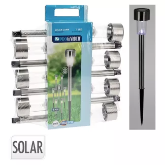 Solarlampen mit Erdspiess