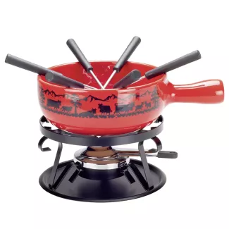 Service à fondue au fromage