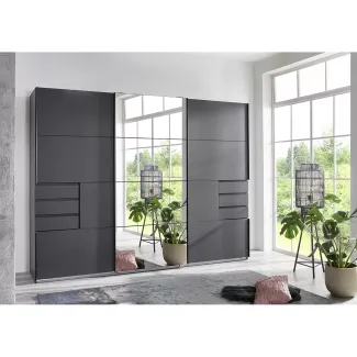 Armoire à portes coulissantes suspendues 3 portes.