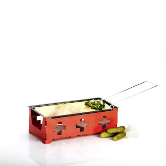 Raclette mit Rechaudkerzen