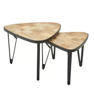 Set de tables d'appoint 2 pièces