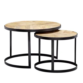 Set de tables d'appoint 2 pièces