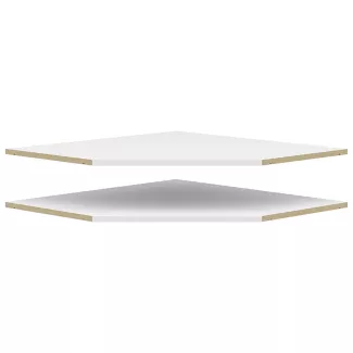 Set de tablettes d'angle 2 pièces