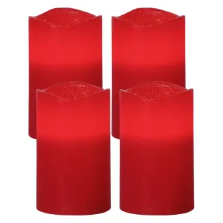Set di 4 candele LED