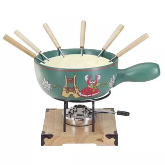 Service à fondue au fromage