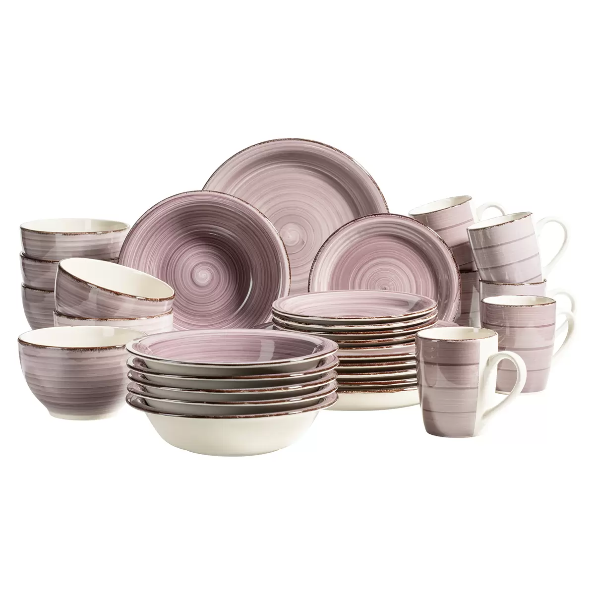 Geschirr-Set 30tlg. LUMACA Lila