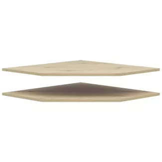 Set de tablettes d'angle 2 pièces