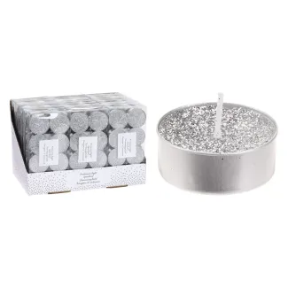 Teelicht mit Glitzer