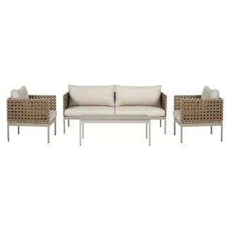 Loungegarnitur 4-teilig