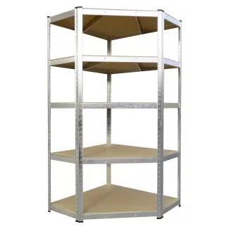 Étagère d'angle pour charges lourdes