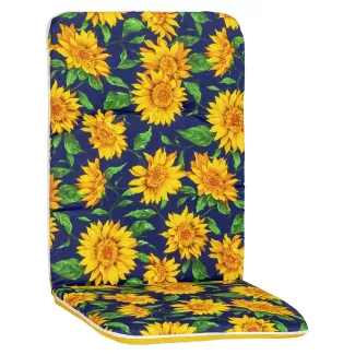 Pouf de jardin à dossier haut