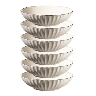 Lot de 6 assiettes à soupe Osita