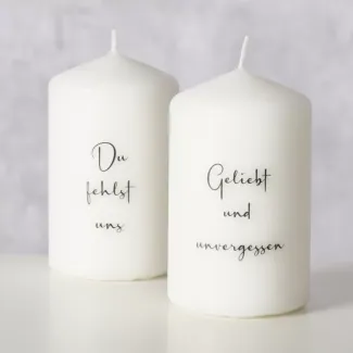 Stumpenkerze Vermissen