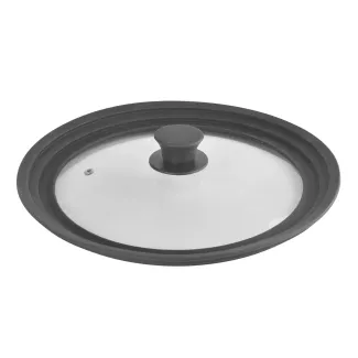Glasdeckel mit Silikonrad