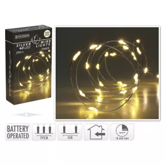 Guirlande électrique d'intérieur blanc chaud