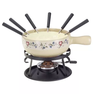 Service à fondue au fromage