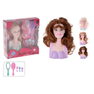 Make-Up und Frisurenkopf