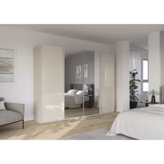 Armoire à portes coulissantes suspendues 4 portes.