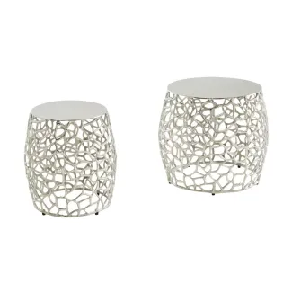 Set de tables d'appoint 2 pièces